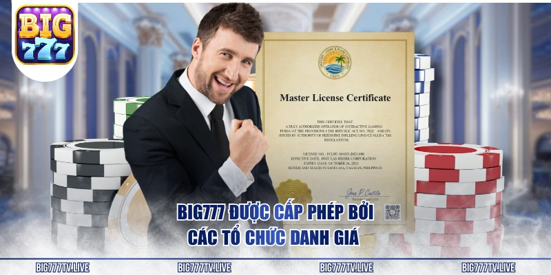 Giấy Phép Hoạt Động Big777 - An Tâm Cho Mọi Hội Viên
