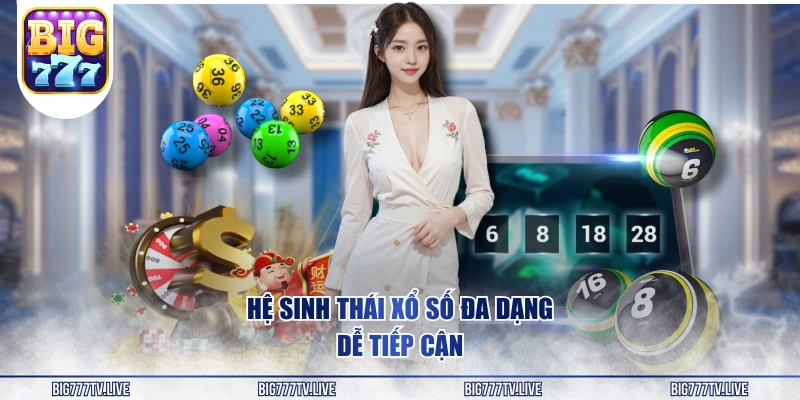 Hệ sinh thái xổ số đa dạng, dễ tiếp cận
